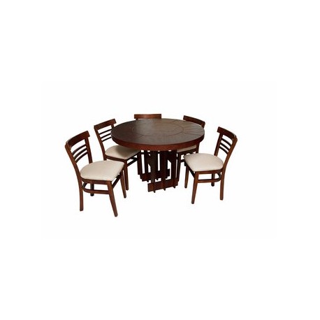 Comedor Moderno Evok 5 Sillas Fabou Muebles - Envío Gratuito