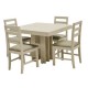 Comedor Dany 4 Sillas Fabou Muebles - Beige - Envío Gratuito