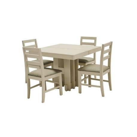 Comedor Dany 4 Sillas Fabou Muebles - Beige - Envío Gratuito