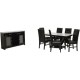 Comedor Moderno Megan 6 Sillas con Bufet Fabou Muebles - Envío Gratuito