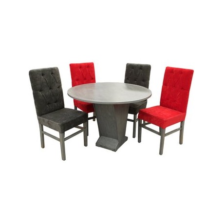 Comedor Vancouver De 4 Sillas Fabou Muebles - Envío Gratuito