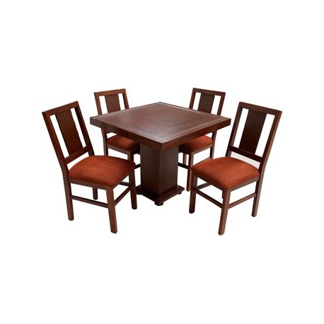 Comedor Contemporáneo Noa 4 Sillas Fabou Muebles - Envío Gratuito