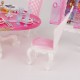 MagiDeal Casa De Muñecas Muebles En Miniatura Mesa De Comedor W  Armario Listo Para Barbie - Envío Gratuito