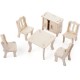 SEALAND G - P011 Creativo de madera DIY Simulación 3D comedor Juego de construcción Kit de rompecabezas de ensamblaje - Envío Gr