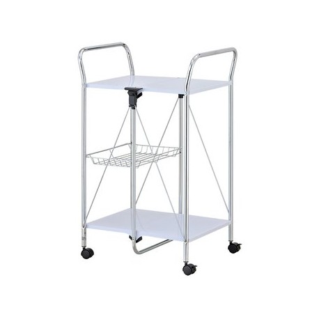 Carrito de Servicio Plegable con Ruedas Metalico OR-436935 Namaro Design - Envío Gratuito