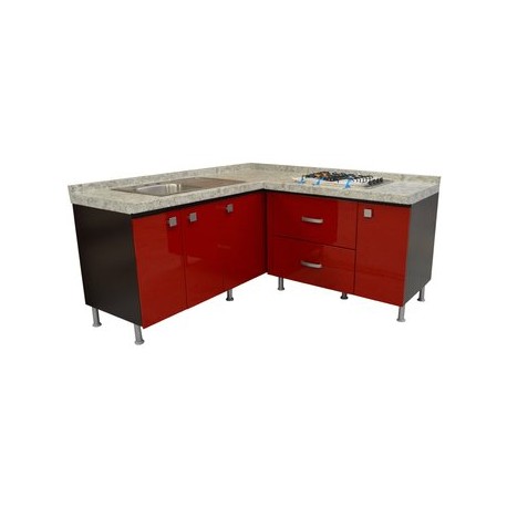 Cocina Integral Milan 2 Pzs Fabou Muebles - Envío Gratuito