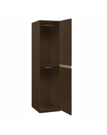 Closet Modular con 2 Tubos, Color Wengue - Envío Gratuito