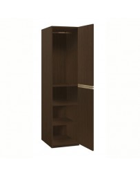 Closet Modular Con1 Tubo Superior y 3 Entrepaños, Color Wengue - Envío Gratuito