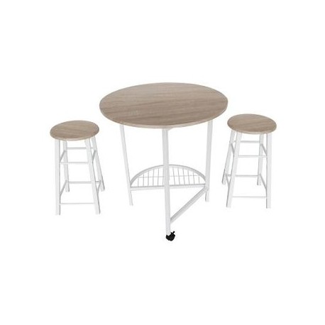 Juego De Mesa Plegable Con 2 Bancos OR-434894 Namaro Design - Envío Gratuito