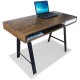 Escritorio Minimalista Con Cajon FS Estudio Color-Nogal - Envío Gratuito