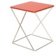 Mesa Lateral Mobilier Aurora Side-Rojo - Envío Gratuito