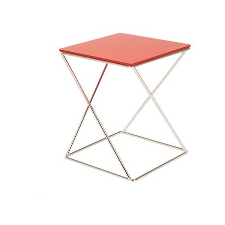 Mesa Lateral Mobilier Aurora Side-Rojo - Envío Gratuito