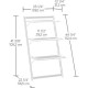 Repisas Plegables Montables CREA Muebles LSQ4bl - Blanco - Envío Gratuito