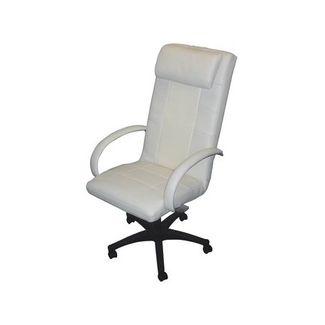 Sillon Ejecutivo para Oficina Masaje Rodillos Vibracion Calor - Blanco - Envío Gratuito