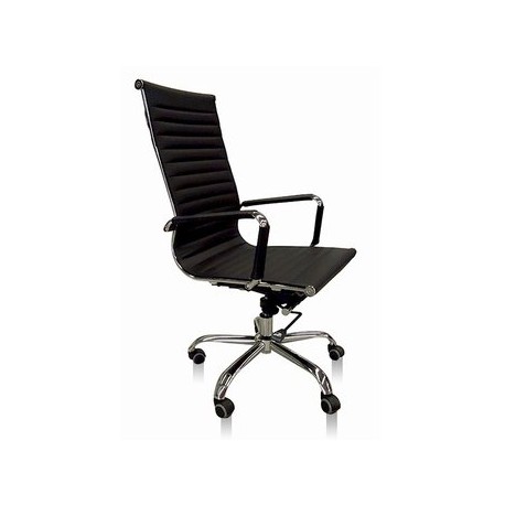 Sillón Directivo en Curpiel Negro Mod. A05 - Envío Gratuito