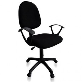 Silla Secretarial en Color Negro Mod. 009 - Envío Gratuito