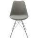 Juego De 2 Sillas Estilo Eames Color Gris Modelo PAREAM133 Gris - Envío Gratuito