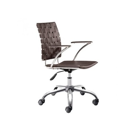 Silla de oficina marca Zuo modelo Criss Cross - espresso / 205032 - Envío Gratuito