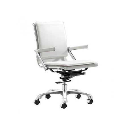 Silla de oficina marca Zuo modelo Lider Plus - blanca / 215214 - Envío Gratuito