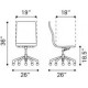 Silla de oficina marca Zuo modelo Glider (conferencia) - cafe claro / 100379 - Envío Gratuito