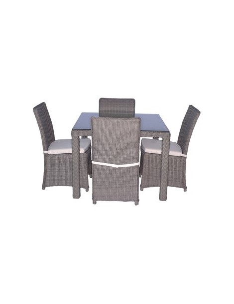 Comedor Cuadrado H & G Viena LN930F13 5 Pzas- - Envío Gratuito