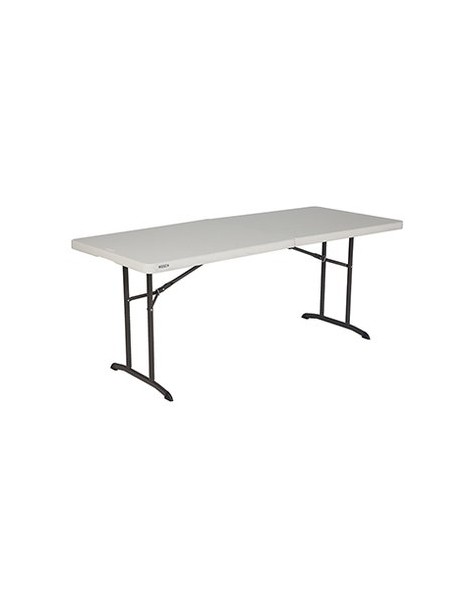 Mesa Rectangular Plegable al Centro LIFETIME 1.83 Mts x 76 Cms, Grado Comercial - Envío Gratuito