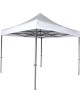 Carpa Toldo 3m X 3m Plegable Lona Impermeable Blanca - Envío Gratuito