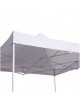 Carpa Toldo 3m X 3m Plegable Lona Impermeable Blanca - Envío Gratuito