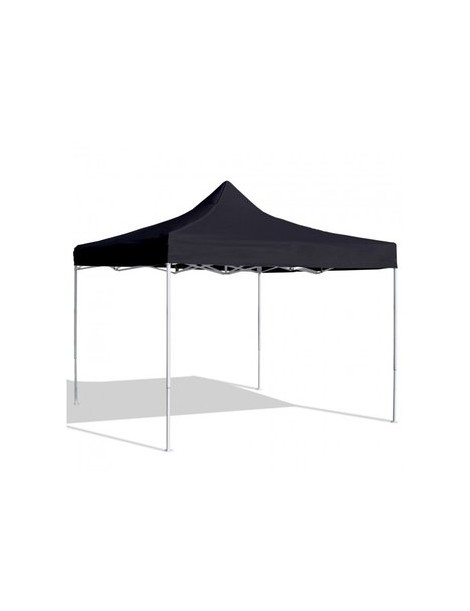 Carpa Toldo 3m X 3m Plegable Lona Impermeable 600D Negro - Envío Gratuito