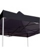 Carpa Toldo 3m X 3m Plegable Lona Impermeable 600D Negro - Envío Gratuito