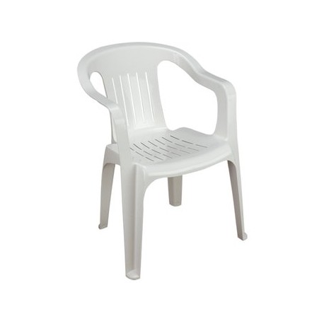 Silla de Plástico Apilable Brexia Blanca - Envío Gratuito