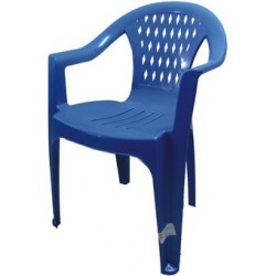 Silla Diplastica Berlin Económica Reciclada-Azul - Envío Gratuito