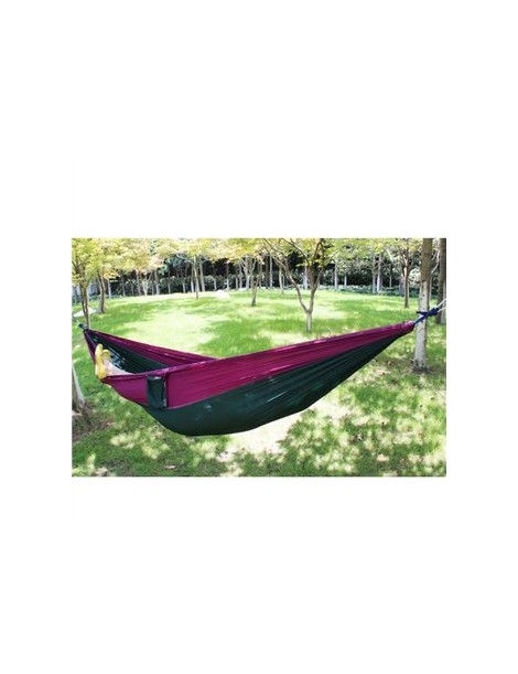 Hamaca 230por90cm Lightake Púrpura mas Verde - Envío Gratuito