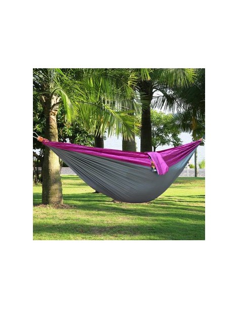 Portátil de tela de nylon de paracaídas hamaca para dos persona amante de la familia al aire libre - Envío Gratuito