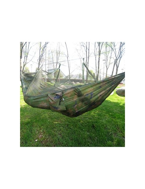 Persona sola portátil paracaídas Tela Mosquitera hamaca de interior al aire libre Uso num6 - Envío Gratuito