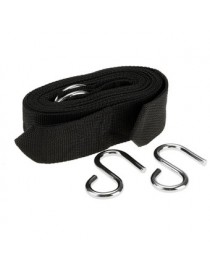 2 Pcs Árbol Correas Nylon 2 Pcs S-Gancho Para Hamaca Negro - Envío Gratuito
