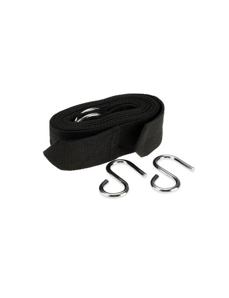 2 Pcs Árbol Correas Nylon 2 Pcs S-Gancho Para Hamaca Negro - Envío Gratuito