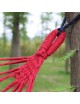 4PC Portátil Paracaídas Hamaca Cámping Oscilación Dormido Cama Herramientas -Rojo - Envío Gratuito