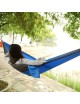 Hamaca De Paracaída Cama Colgante Al Aire Libre De Nylon Camping Para Una Persona, Azul mas Gris - Envío Gratuito