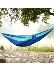 Hamaca De Paracaída Cama Colgante Al Aire Libre De Nylon Camping Para Una Persona, Azul - Envío Gratuito
