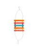 Multicolor Bird Swing Puente Colgante De Madera Hamaca De Pájaro Hamaca Para Parrot Parakeet Cockatiel Budgie Lovebird Pet Bird 