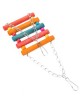 Multicolor Bird Swing Puente Colgante De Madera Hamaca De Pájaro Hamaca Para Parrot Parakeet Cockatiel Budgie Lovebird Pet Bird 