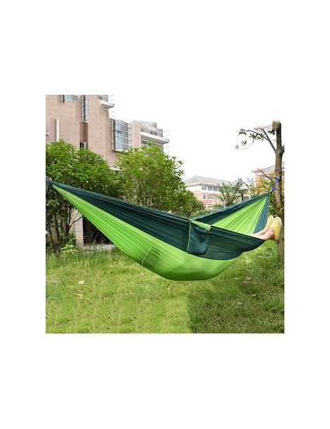 Hamaca De Nylon Portátil Para Dos Personas-Verde - Envío Gratuito