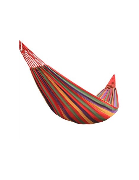 Hamaca de lona, cama colgante para acampar al aire libre  viajes 150 por  200 cm - color al azar - Envío Gratuito