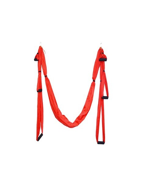 Paracaídas Tela oscilación Inversion Terapia Anti-gravedad aérea Hamaca Yoga Roja - Envío Gratuito