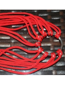 Portable Hamaca De Malla De Nylon Camping Jardín Colgante De Dormir Cama De Cuerda Swing - Envío Gratuito