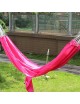 ER Nuevo recorrido que acampa al aire libre de la hamaca del paracaídas cama colgante portable de la hamaca-Rosa roja. - Envío G