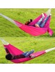 ER Nuevo recorrido que acampa al aire libre de la hamaca del paracaídas cama colgante portable de la hamaca-Rosa roja. - Envío G