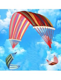 ER Lona de rayas multicolores sola hamaca oscilación cama para dormir Barra de extensión 190x80cm-rojo - Envío Gratuito