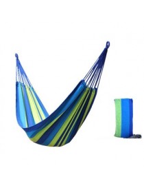 Hamaca Individual De Doble De Lienzo Tela Adecuado Para Garden Beach Cabaas Viajes Injoy VHW0001A Azul - Envío Gratuito